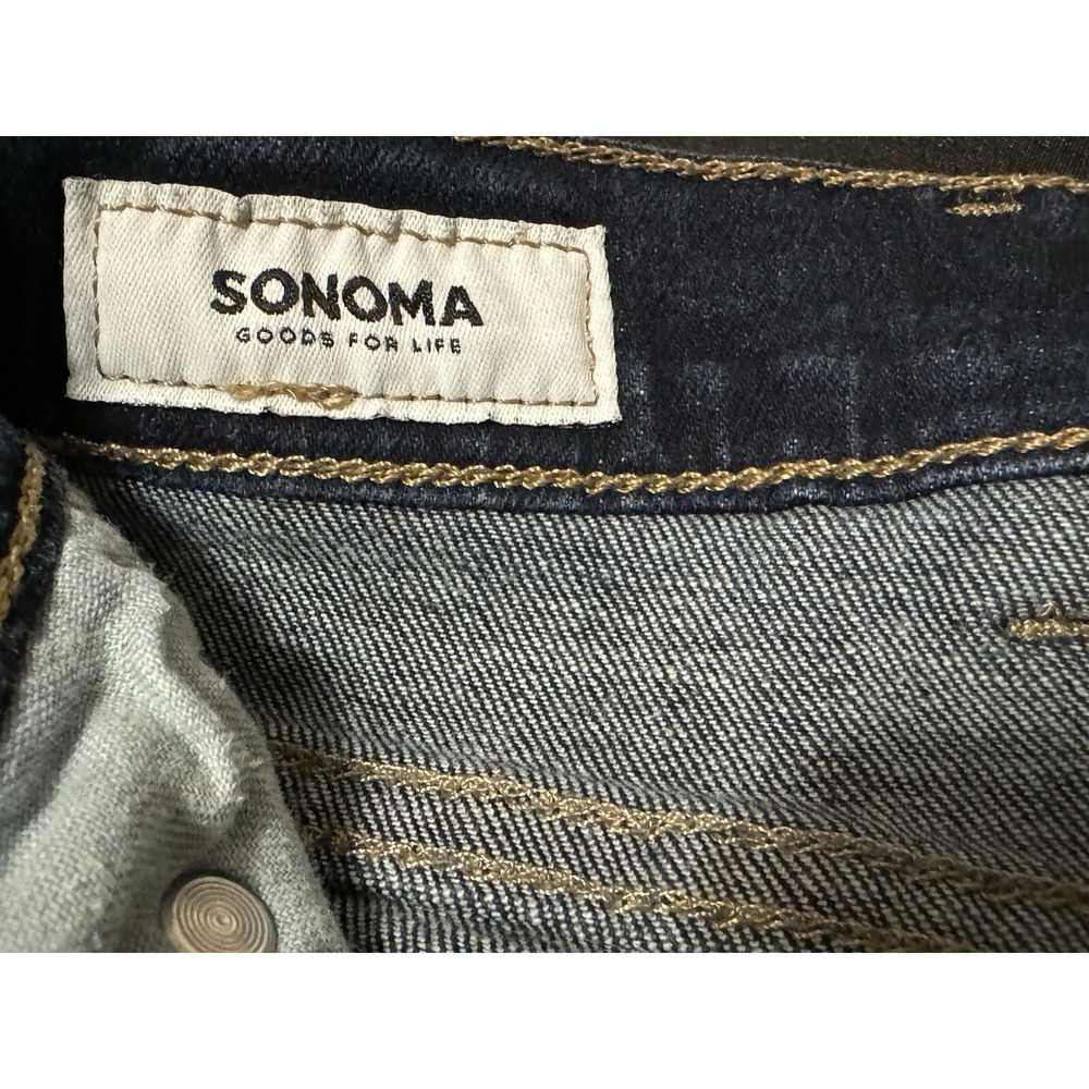 Sonoma Men's Straight Jeans 38 X 30 solid dark wash - Picture 15 of 16